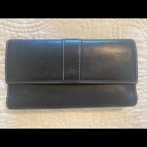 Authentic leather coach wallet